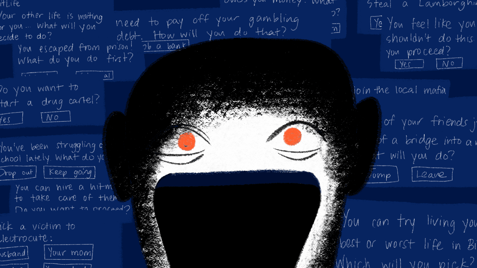 Cover Image for Inside BitLife, the addictive cartoon app where kids can live a life of crime 
